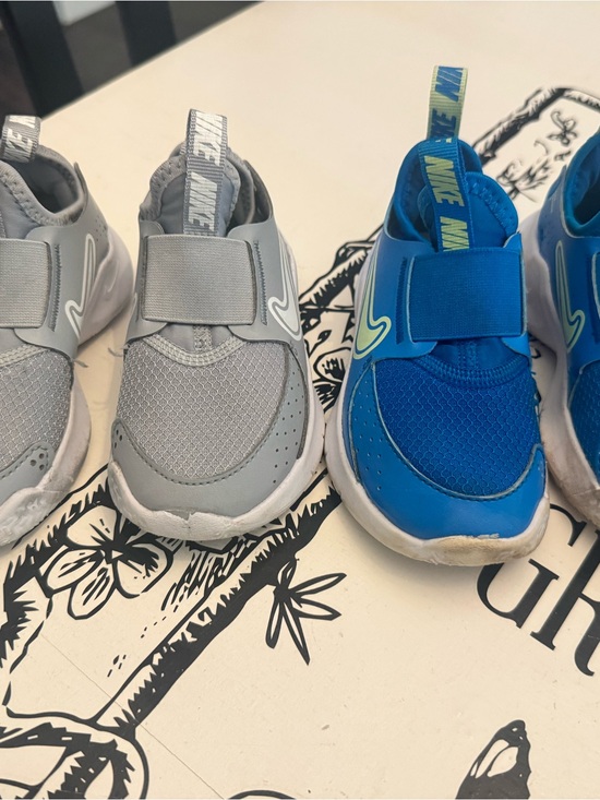 Nike Other - Nike Kids Slip-On Sneakers in Gray and Blue
